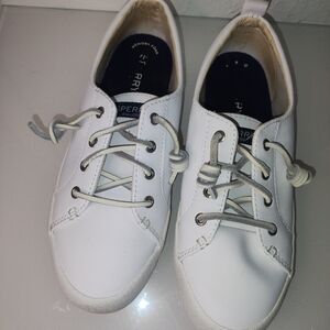 Sperry Women's Crest Vibe Leather Sneakers Size 7.5